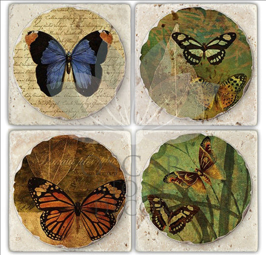 LAPIDİS 4-Piece NATURAL STONE COASTERS / BA213 (COASTER)