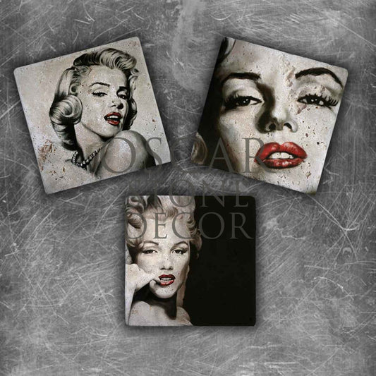 MARILYN NATURAL STONE MAGNET SET / MG-048