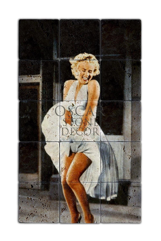 MARLYN MONROE NATURAL STONE TABLE / TT003 (STONE TABLE)