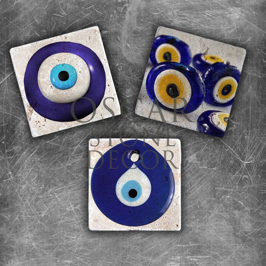 EVIL BEAD NATURAL STONE MAGNET SET / MG-051