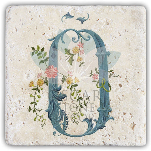 LETTER Ö SINGLE NATURAL STONE COASTER / BA-Ö4 (COASTER)