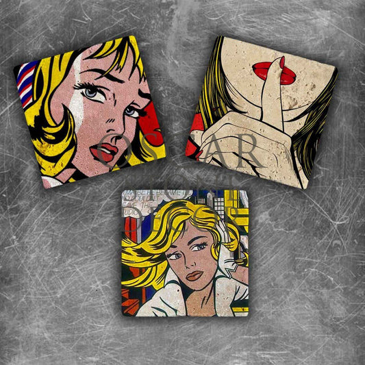 POPART NATURAL STONE MAGNET SET / MG-074