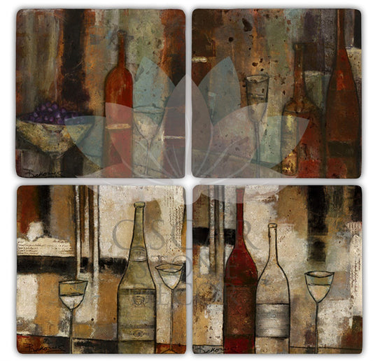 RİNGO RİNGO 4-Piece NATURAL STONE COASTERS / BA084 (COASTER)