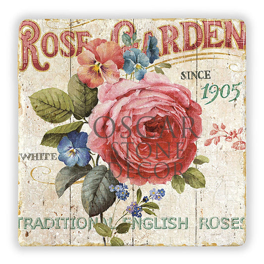 ROSE GARDEN NATURAL STONE WALL DECOR / DD141 (WALL DECOR)
