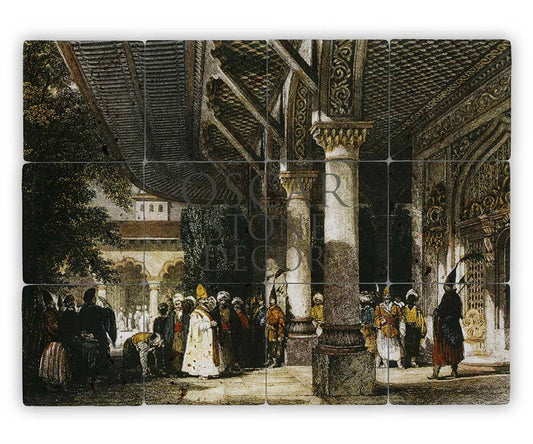 NATURAL STONE TABLE IN THE PALACE COURTYARD / TT099 (STONE TABLE)