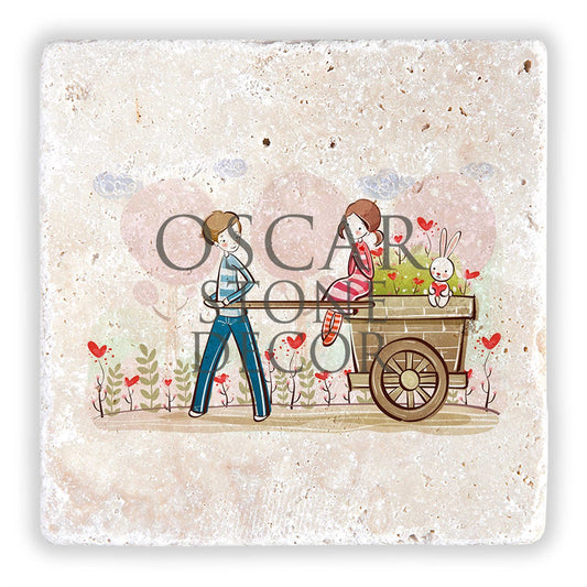 VALENTINE'S DAY NATURAL STONE WALL DECOR / SDD-002 (WALL DECOR)