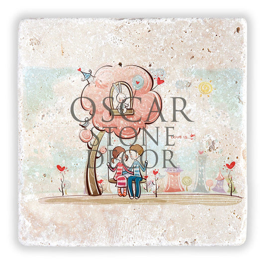 VALENTINE'S DAY NATURAL STONE WALL DECOR / SDD-012 (WALL DECOR)