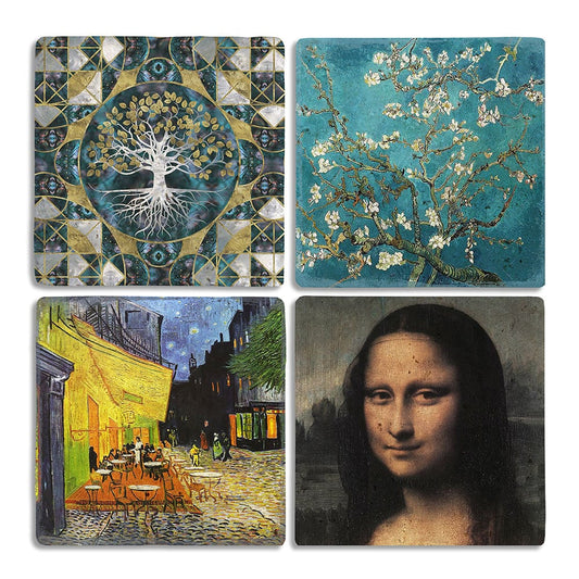 Stone Coasters Stone Coasters - Set of 4 Table Collection Set