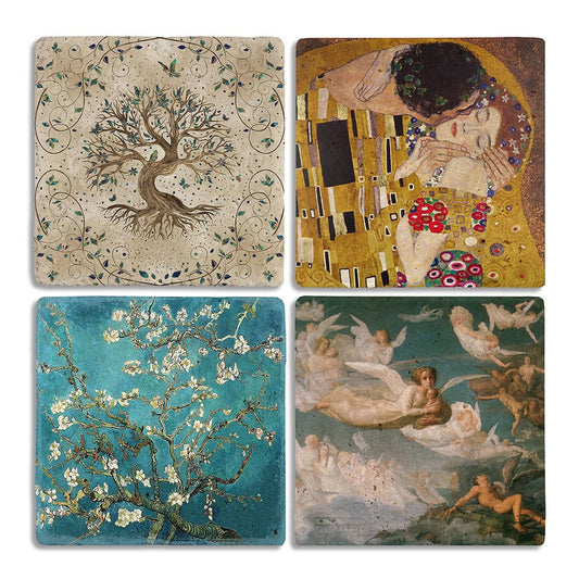 Stone Coasters Stone Coasters - Set of 4 Table Collection Set