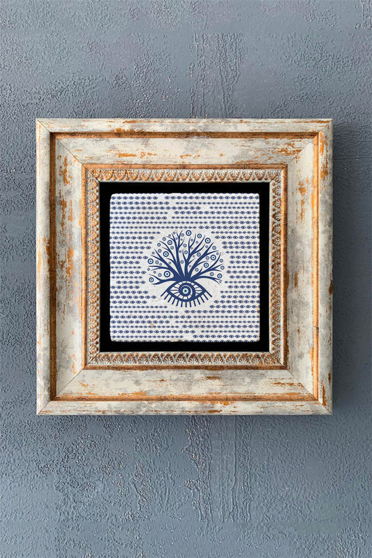 SINGLE FRAME NATURAL STONE WALL DECOR / CDD1-40-1179 (WALL DECOR)