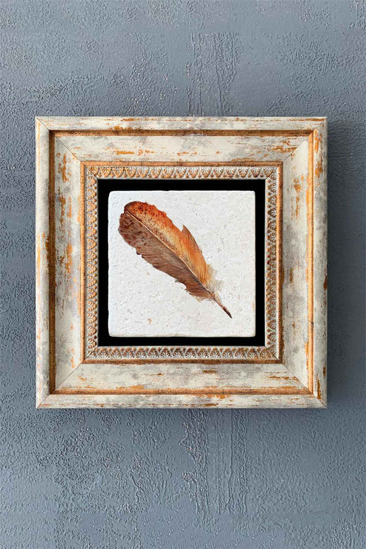 SINGLE FRAME NATURAL STONE WALL DECOR / CDD1-40-1323 (WALL DECOR)