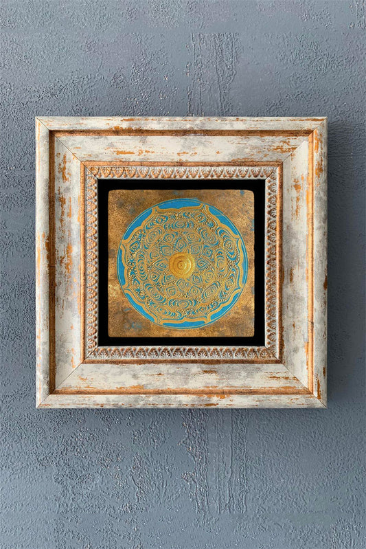 SINGLE FRAME NATURAL STONE WALL DECOR / CDD1-40-1022 (WALL DECOR)