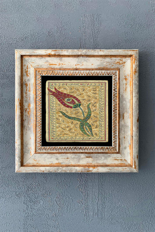 SINGLE FRAME NATURAL STONE WALL DECOR / CDD1-40-1058 (WALL DECOR)