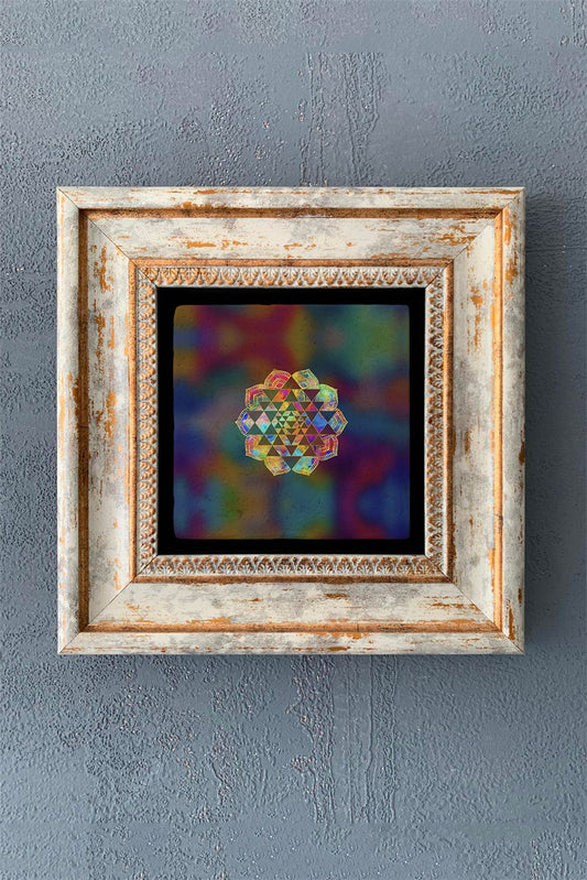SINGLE FRAME NATURAL STONE WALL DECOR / CDD1-40-1038 (WALL DECOR)