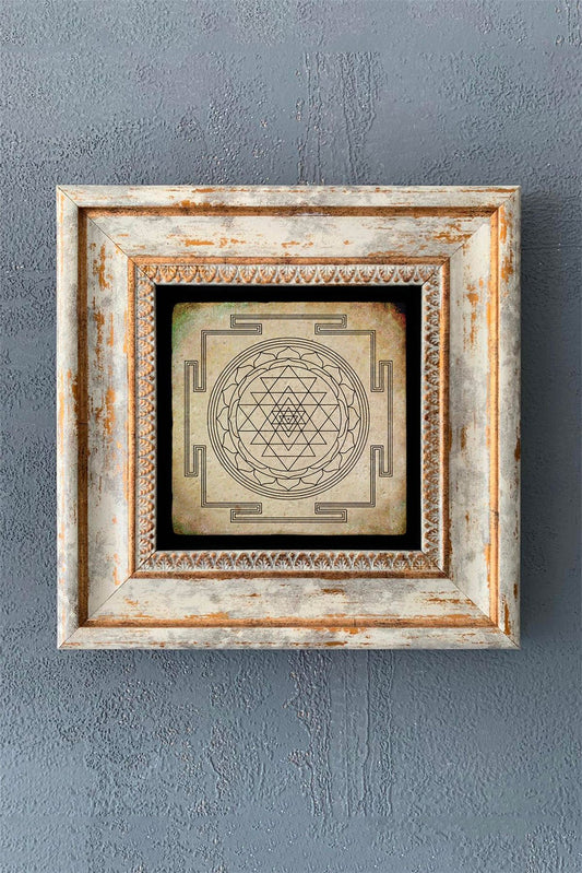 SINGLE FRAME NATURAL STONE WALL DECOR / CDD1-40-1072 (WALL DECOR)