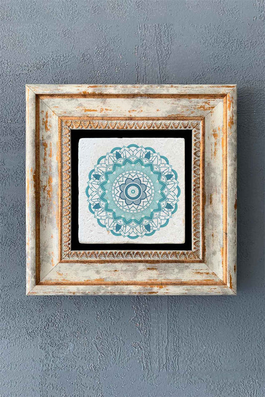 SINGLE FRAME NATURAL STONE WALL DECOR / CDD1-40-1353 (WALL DECOR)