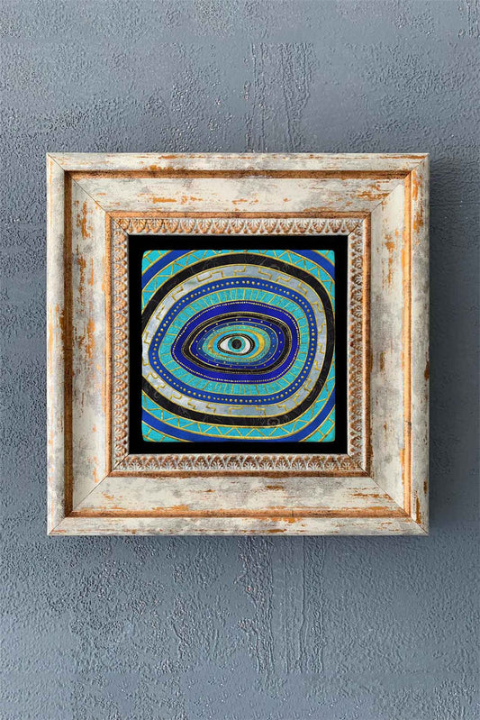 SINGLE FRAME NATURAL STONE WALL DECOR / CDD1-40-1361 (WALL DECOR)