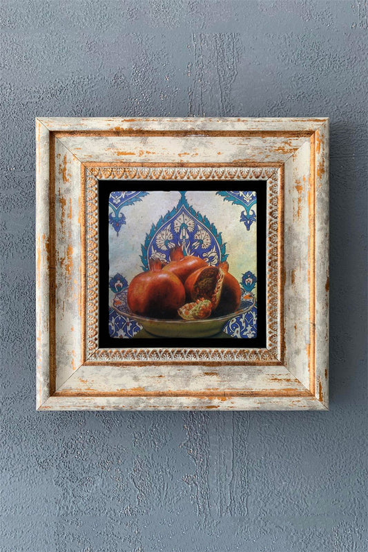 SINGLE FRAME NATURAL STONE WALL DECOR / CDD1-40-1251 (WALL DECOR)