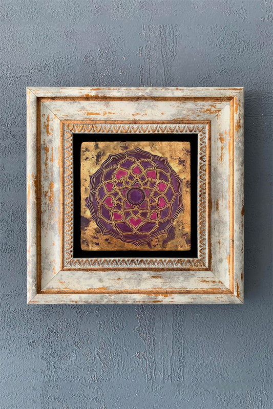 SINGLE FRAME NATURAL STONE WALL DECOR / CDD1-40-1055 (WALL DECOR)