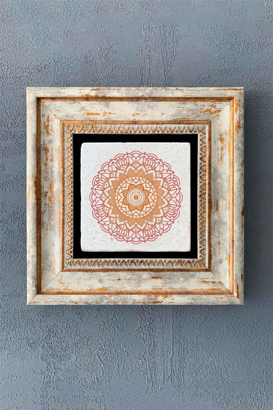 SINGLE FRAME NATURAL STONE WALL DECOR / CDD1-40-1367 (WALL DECOR)