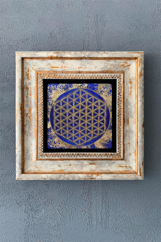 SINGLE FRAME NATURAL STONE WALL DECOR / CDD1-40-1003 (WALL DECOR)
