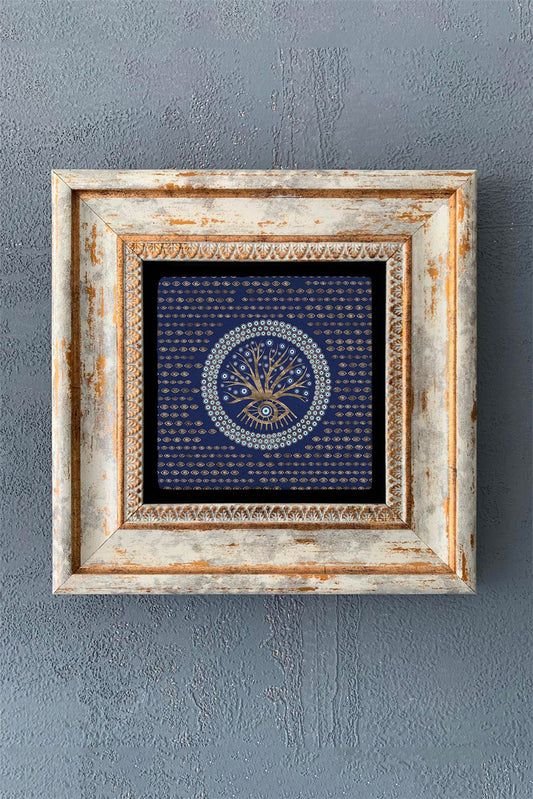 SINGLE FRAME NATURAL STONE WALL DECOR / CDD1-40-1255 (WALL DECOR)