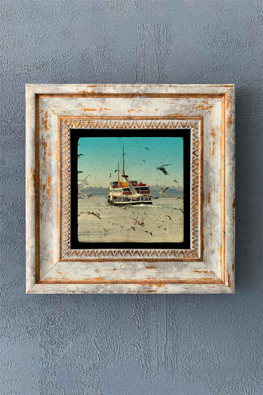 SINGLE FRAME NATURAL STONE WALL DECOR / CDD1-40-1257 (WALL DECOR)