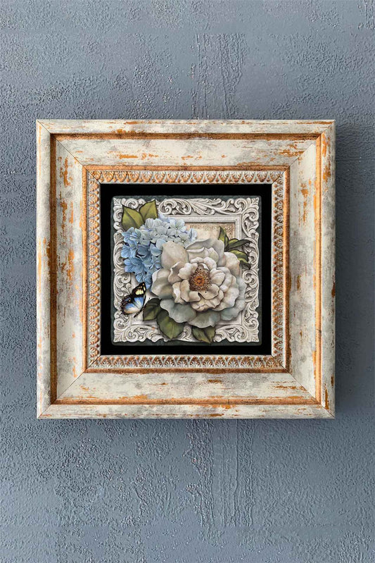 SINGLE FRAME NATURAL STONE WALL DECOR / CDD1-40-1309 (WALL DECOR)