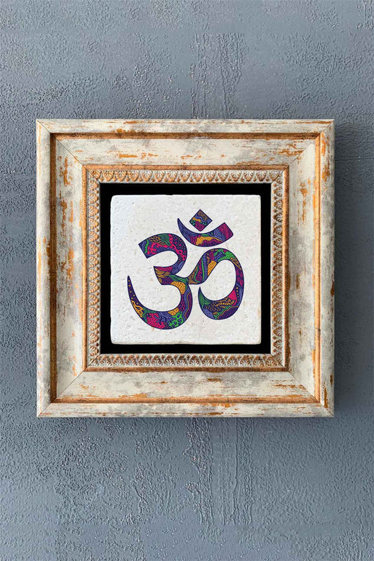 SINGLE FRAME NATURAL STONE WALL DECOR / CDD1-40-1370 (WALL DECOR)