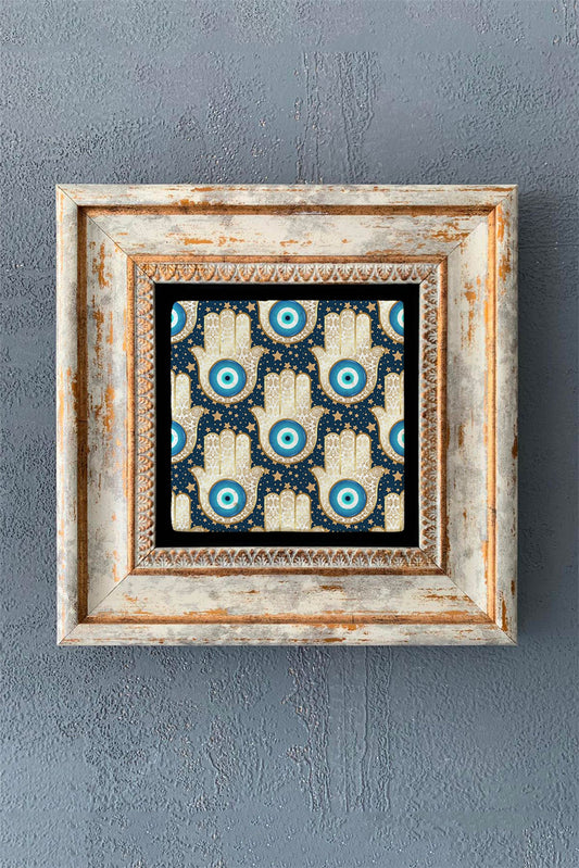 SINGLE FRAME NATURAL STONE WALL DECOR / CDD1-40-1095 (WALL DECOR)