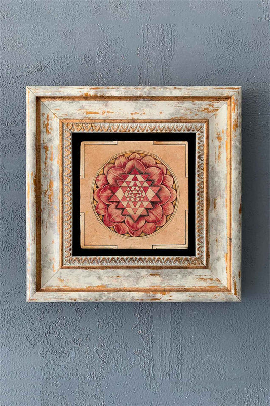 SINGLE FRAME NATURAL STONE WALL DECOR / CDD1-40-1377 (WALL DECOR)