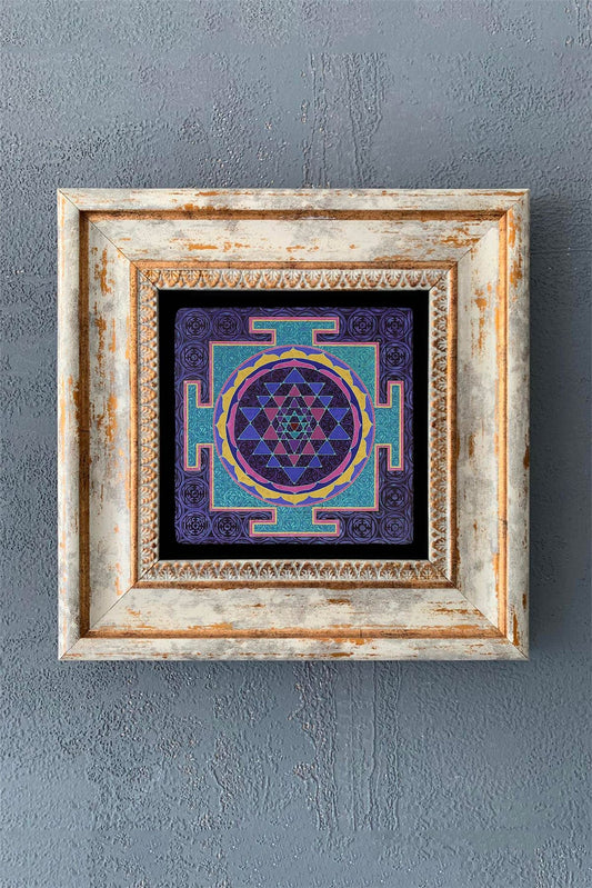 SINGLE FRAME NATURAL STONE WALL DECOR / CDD1-40-1238 (WALL DECOR)