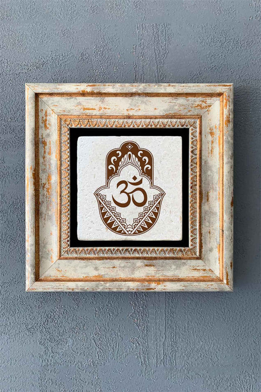 SINGLE FRAME NATURAL STONE WALL DECOR / CDD1-40-1363 (WALL DECOR)