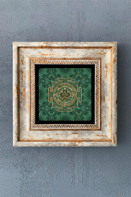 SINGLE FRAME NATURAL STONE WALL DECOR / CDD1-40-1093 (WALL DECOR)