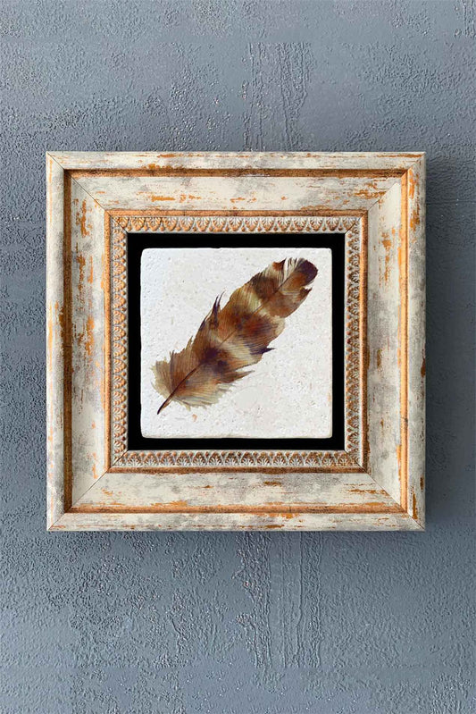 SINGLE FRAME NATURAL STONE WALL DECOR / CDD1-40-1324 (WALL DECOR)