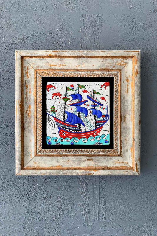 SINGLE FRAME NATURAL STONE WALL DECOR / CDD1-40-1287 (WALL DECOR)
