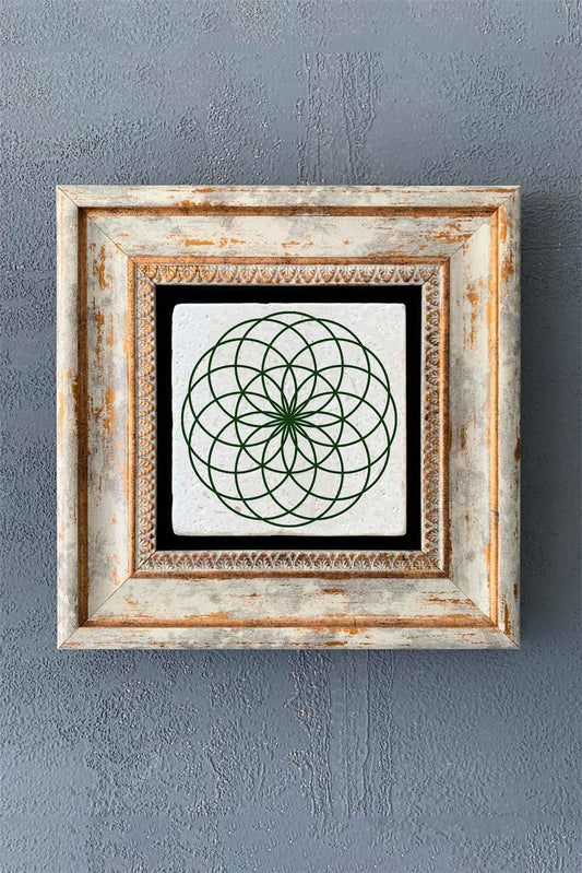 SINGLE FRAME NATURAL STONE WALL DECOR / CDD1-40-7778 (WALL DECOR)