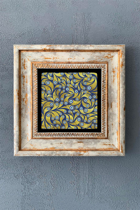 SINGLE FRAME NATURAL STONE WALL DECOR / CDD1-40-1010 (WALL DECOR)