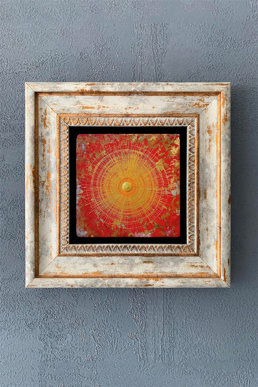 SINGLE FRAME NATURAL STONE WALL DECOR / CDD1-40-1098 (WALL DECOR)