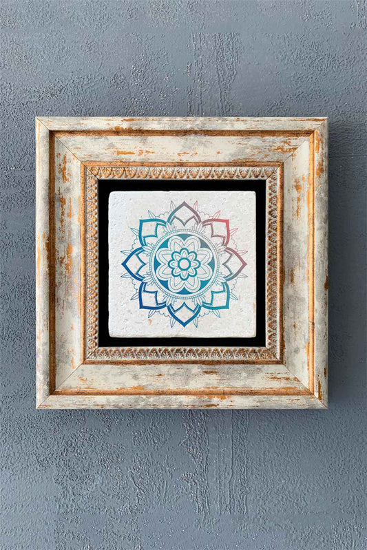 SINGLE FRAME NATURAL STONE WALL DECOR / CDD1-40-1356 (WALL DECOR)