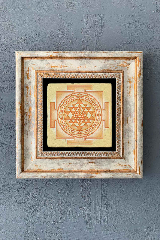 SINGLE FRAME NATURAL STONE WALL DECOR / CDD1-40-1346 (WALL DECOR)