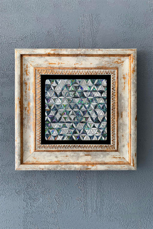 SINGLE FRAME NATURAL STONE WALL DECOR / CDD1-40-1187 (WALL DECOR)