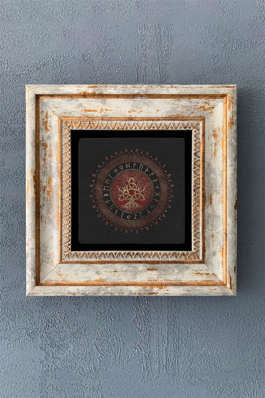 SINGLE FRAME NATURAL STONE WALL DECOR / CDD1-40-1214 (WALL DECOR)