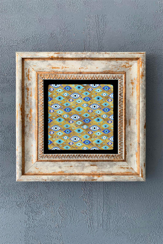 SINGLE FRAME NATURAL STONE WALL DECOR / CDD1-40-1011 (WALL DECOR)