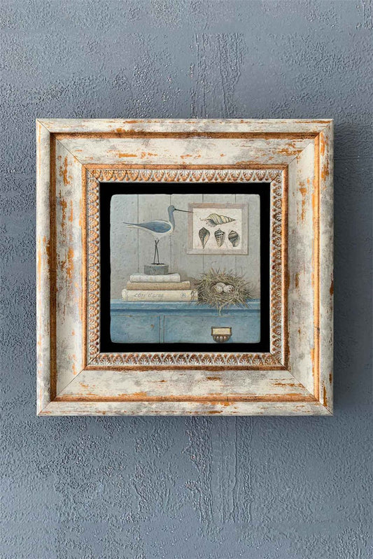 SINGLE FRAME NATURAL STONE WALL DECOR / CDD1-40-1265 (WALL DECOR)