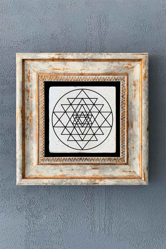 SINGLE FRAME NATURAL STONE WALL DECOR / CDD1-40-7776 (WALL DECOR)