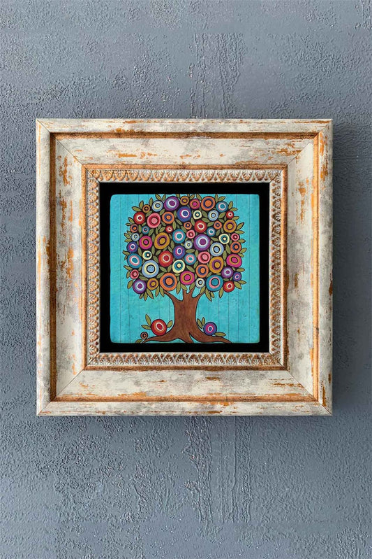 SINGLE FRAME NATURAL STONE WALL DECOR / CDD1-40-1303 (WALL DECOR)