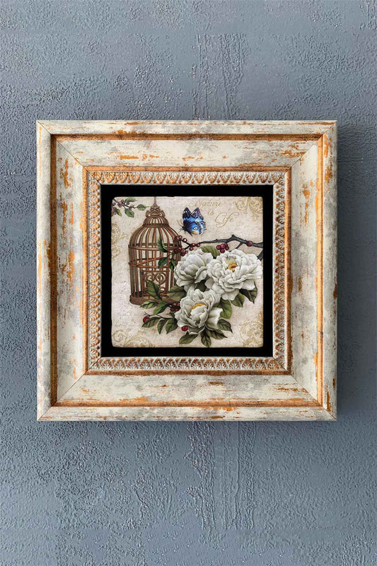 SINGLE FRAME NATURAL STONE WALL DECOR / CDD1-40-1310 (WALL DECOR)