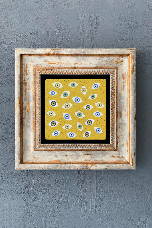 SINGLE FRAME NATURAL STONE WALL DECOR / CDD1-40-1036 (WALL DECOR)