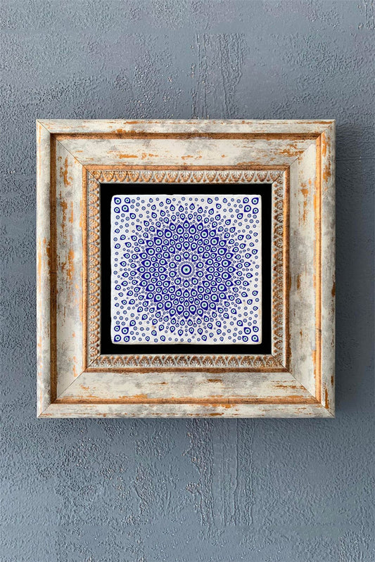 SINGLE FRAME NATURAL STONE WALL DECOR / CDD1-40-1028 (WALL DECOR)